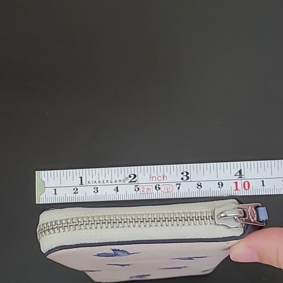 Coach X Disney Cinderella Accordion Zip Wallet with Blue Bird Design C2893 - Picture 4 of 7